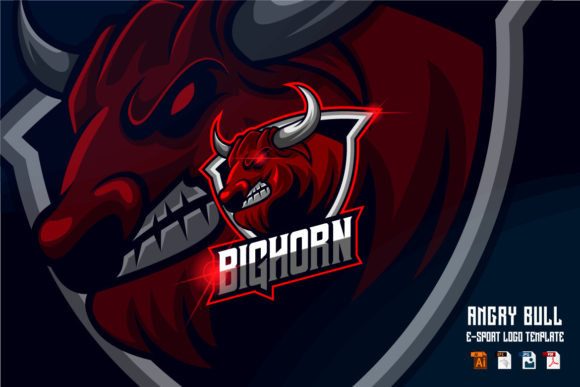 Craft Your Gaming Identity with a Bull Head E-sport Logo