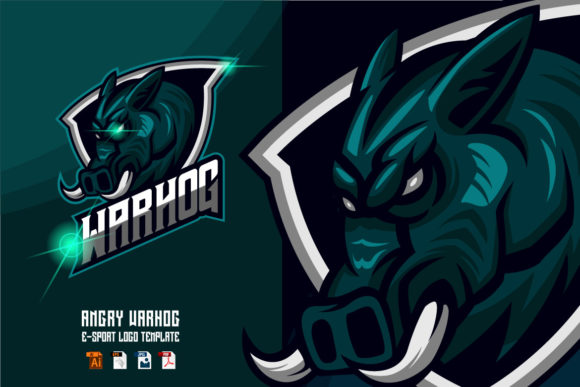 Crafting Identity: The Power of the Warthog E-Sport Logo Design Template
