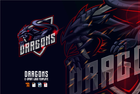 Harness the Power of the Dragon in E-sport Logo Design