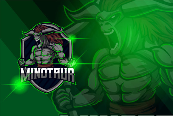 Harnessing Power with the Minotaur Esports Logo Template