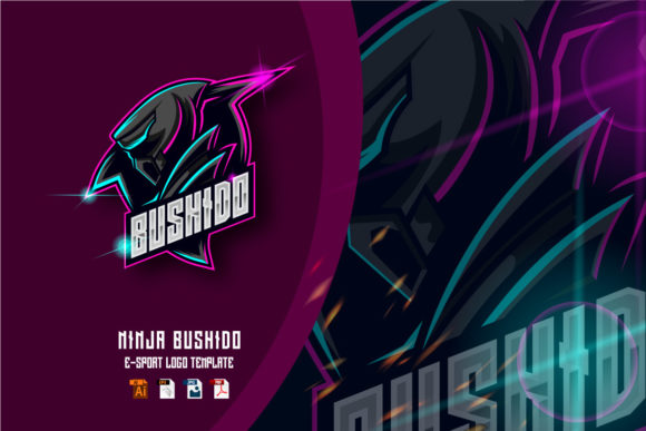 Ninja Bushido E-sport Logo Design: A Professional Asset for Modern Branding