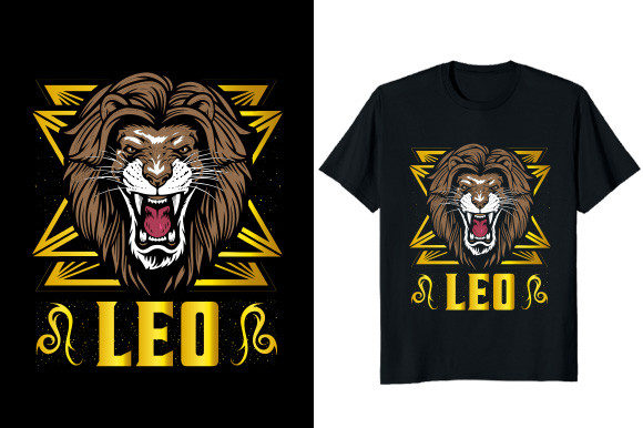 Strategic Use of Leo Sign Zodiac Graphic T-Shirt Design for Your Brand