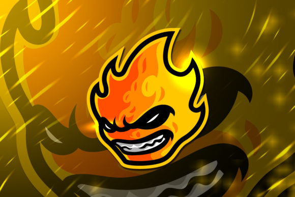 The FIRE HEAD E SPORT MASCOT LOGO: Your Digital Brand Catalyst