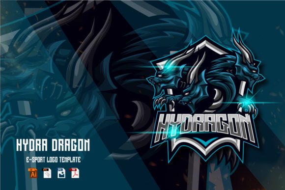 The Hydra Dragon E-sport Logo Template: Your Complete Branding Asset