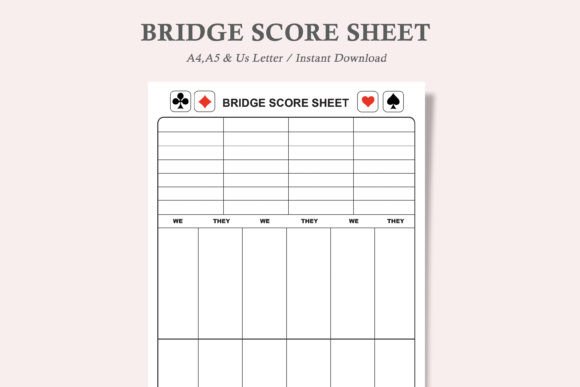 The Practical Bridge Score Sheet: Your Essential Card Game Companion