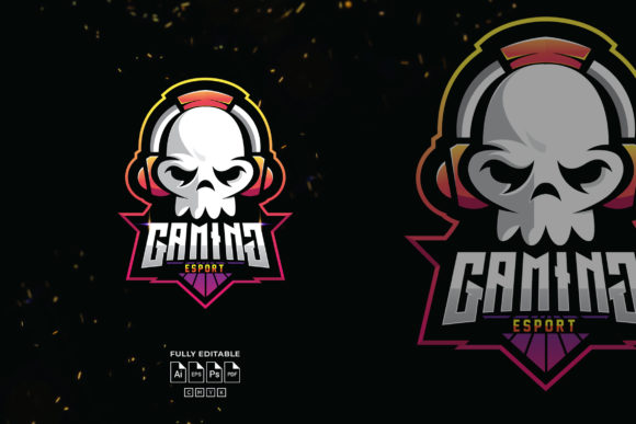 Unify Your Team: The Power of the Skull Earphone Logo for Gaming & Content Creation