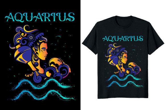 Unleashing Creativity: The Aquarius Zodiac Vintage Graphic T-Shirt Bundle