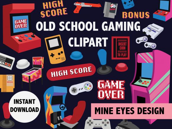 Unlock Creative Nostalgia with Old School Arcade Clipart